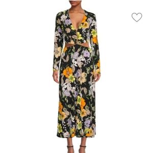 AFRM Floral.Cutout Maxi Dress